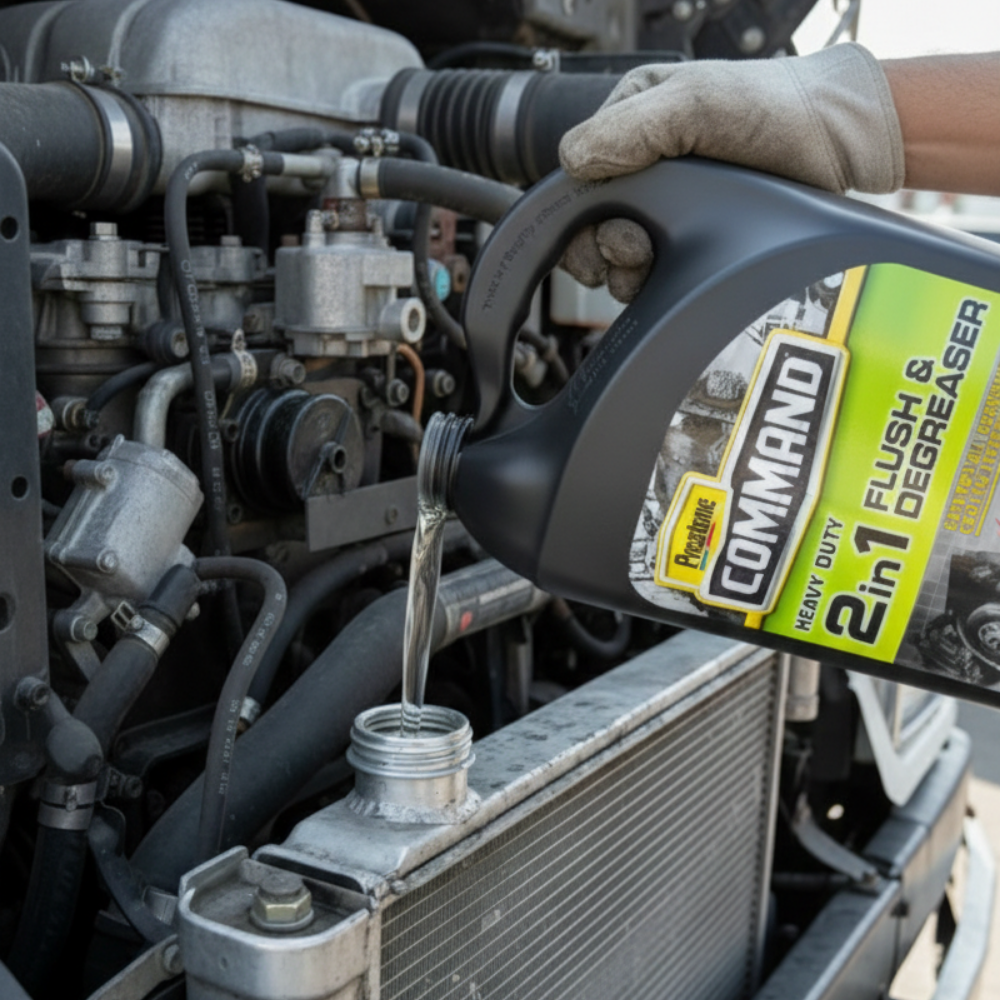 Foto Penggunaan Prestone Website (5) Command Heavy Duty Total Cooling System Cleaner